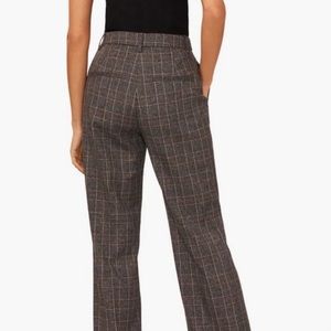 Plaid High Waist Trousers